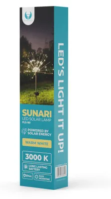 Obrázok produktu pre TelForceOne S.A. Forever Light Solar LED Lamp SUNARI FLS-90 fireworks 3000K 600mAh Ni-MH