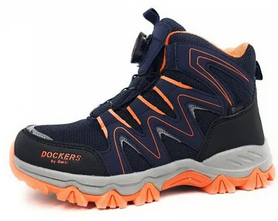 Image de Dockers par Gerli : Chaussures pour enfants, bottes à lacets pour garçons, bottes bleues, chaussures de loisirs