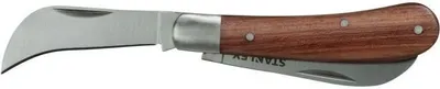 Image de Couteau d'électricien a 2 lames - manche bois - STHT0-62687