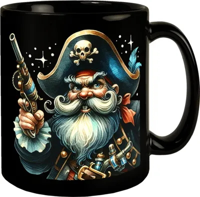 Produktbild von böser Pirat Tasse in Schwarz