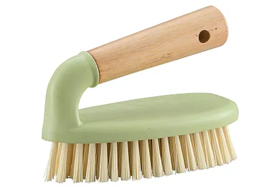 Produktbild von haug bürsten 46706 Scheuerbürste Bamboo mit Bügel, grün/natur