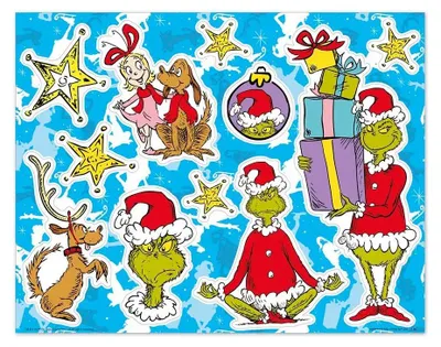 Image de Totum Stickers de fenêtre XL Grinch
