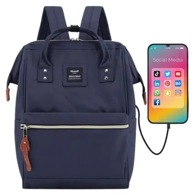 Obrázek produktu pro Himawari dámský batoh na laptop 13,3" granátový polyester 40 cm
