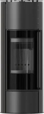 Produktbild von Kaminofen aus Stahl KRATKI ERIK Hoch Ø 150 5,5 kW schwarz Verkleidung