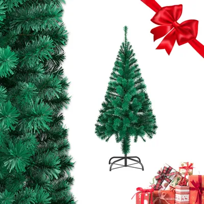 Obrázok produktu pre ROSEJANE, umelý vianočný stromček, zelený, 180 cm, 500 vetviček, PVC, s kovovým stojanom, jednoduchá montáž