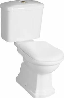 Produktbild von Kerasan RETRO Kombi-WC, Abgang senkrecht, weiß-Bronze