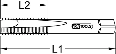 Immagine prodotto di KS Tools HSS Co rubinetto a taglio singolo M, M4x0,7, 331.0224