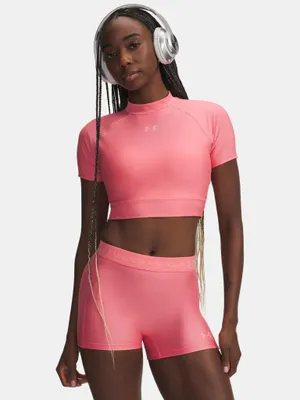 Produktbild von Under Armour HeatGear Crop Mock SS T-Shirt für Damen MD