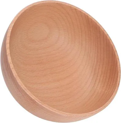 Immagine prodotto di Ciotola rotonda in legno con decorazione in stile log