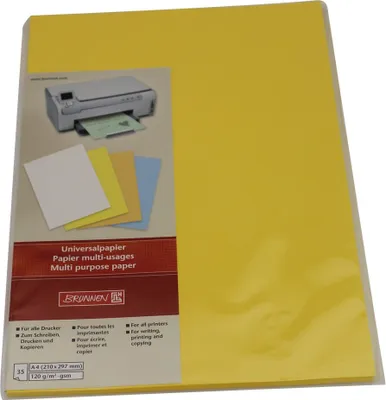 Produktbild von Universalpapier gelb DIN A4 120g