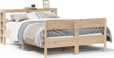 Produktbild von vidaXL Massivholzbett ohne Matratze 140x190 cm Kiefernholz