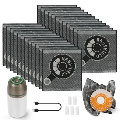 20 wiederverwendbare Filament-Vakuumbeutel 32x34 cm mit USB-Pumpe