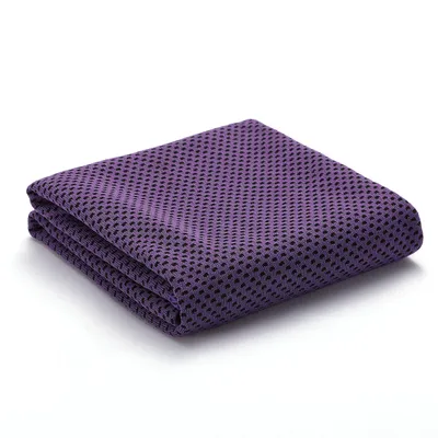 Imagen del producto de Toalla deportiva y de gimnasio de alta calidad, de secado rápido y efecto refrescante, color morado