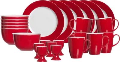 Obrázek produktu pro Ritzenhoff & Breker DOPPIO Červený snídaňový servis 24dílný