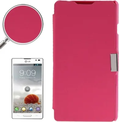 Produktbild von Handyhülle Tasche für LG Optimus L9 / P760 pink gebürstet
