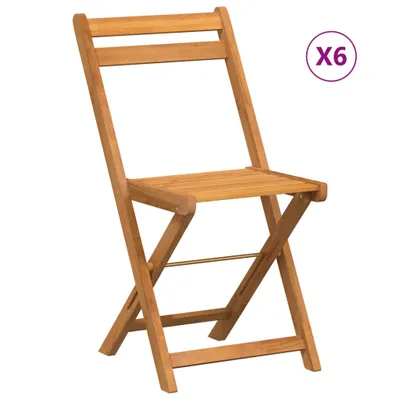 Produktbild von vidaXL Bistrostühle 6 Stk. Klappbar Massivholz Akazie