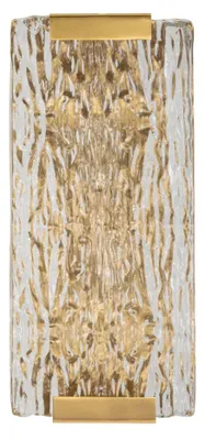 Obrázok produktu pre Mauro Ferretti nástenné svietidlo Oblin E14 36x15x10 cm zlaté prírodné