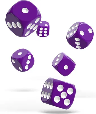 Produktbild von oakie doakie DICE D6 Dice 16 mm Solid - Purple (12)