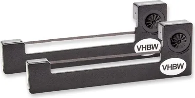 Produktbild von vhbw 2x Farbband Schriftband kompatibel mit Epson MX 150 Nadeldrucker, Bondrucker - Schwarz