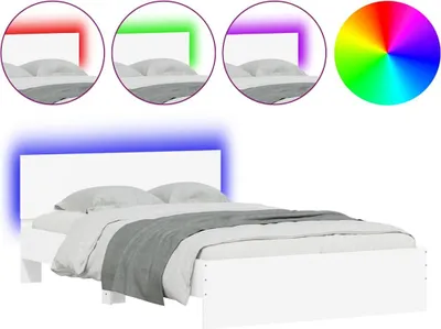 Immagine prodotto di vidaXL Giroletto con testiera illuminazione LED bianco 120x200 cm