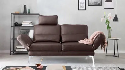 Produktbild von KAWOLA Sofa HURRICANE 2-Sitzer Leder braun