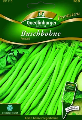 Produktbild von Buschbohne 'Ferrari' Quedlinburger samenfestes Saatgut Gemüsesamen
