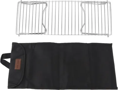 Zdjęcie produktu dla Grill kempingowy, trwały - składany - ze stali nierdzewnej - przenośny - ruszty grillowe - 44 x 16 cm - grill