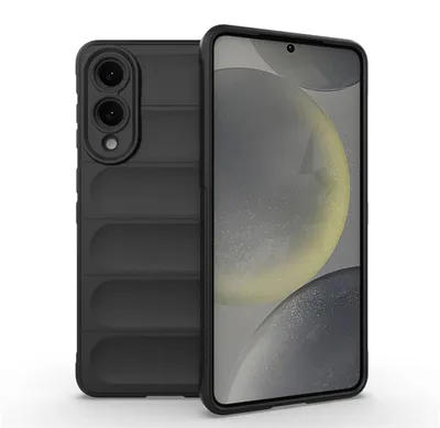 Produktbild von MobyDefend Hülle für Samsung Galaxy S25 Edge - TPU Gripcase - Schwarz