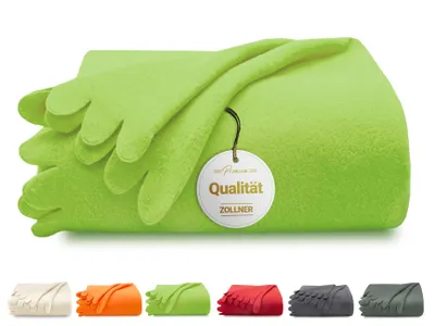 Produktbild von Kuscheldecke Fleecedecke, 130x170 cm, Polyester, grün
