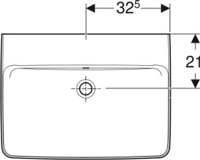 Produktbild von Geberit 501642008 Renova Plan Waschtisch, 65x48cm