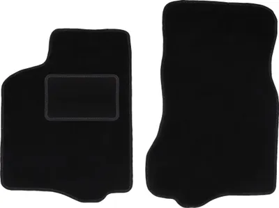Image de Tapis de sol avant velours sur-mesure pour Seat Ibiza II (1993-2001, hatchback) noir, jeu 2 pièces, fixations - STANDRAD