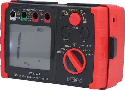 Zdjęcie produktu dla Cyfrowy tester rezystancji izolacji 250 V, 500 V, 1000 V, megaomomierz, tester napięcia uziemienia, miernik wycieku prądu