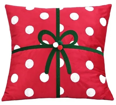 Productafbeelding van Pluche Kussensloop Kerstdecoratie - 30x50/45x45 cm