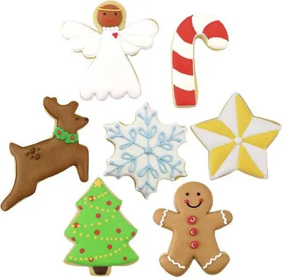 Produktbild von Weihnachtsplätzchen Ausstecher Set 7 Formen