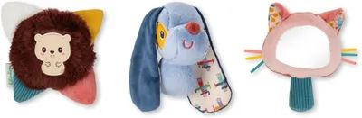 Productafbeelding van Jules - Set van 3 sensorische rammelaars voor baby's - Vanaf