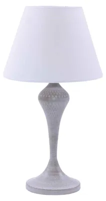 Imagen del producto de Lámpara de metal gris, diámetro 25 cm, altura 46 cm
