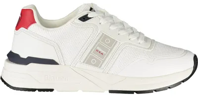 Produktbild von Weißer Herrensportschuh mit Kontrastdetails und Logo-Applikation