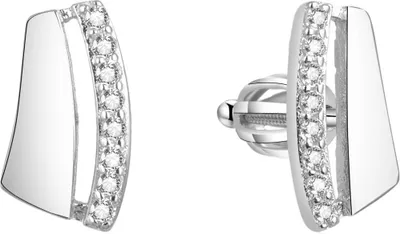 Produktbild von Silver earrings with zircons AGUP1638S