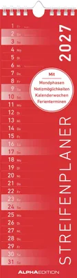 Produktbild von Streifenplaner Mini ROT 2027