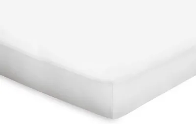 Productafbeelding van Spreeikussenhoes, topperhoes van katoenen percal – wit, 180 x 200 cm