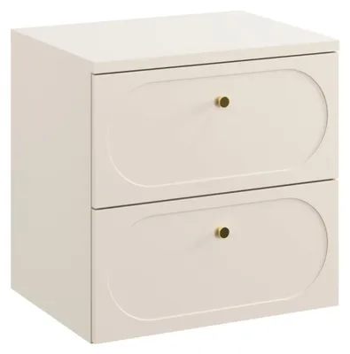 Image de Ensemble de salle de bain TORNADO beige : meuble sous vasque 60cm + plan pour vasque