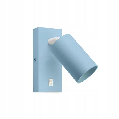 Produktbild von FKL DESIGN Home Deco Wandlampe Wandleuchte Kinderleuchte Kinderlampe 1-flammig GU10 Verstellbar Lampenschirm Lampe aus Serie (N975-KW1-B)