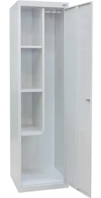 Zdjęcie produktu dla Szafa gospodarcza 180x50x50cm na wiadro/mop, Szafa socjalna pracownicza szatniowa metalowa szara typu L | UHL-MASH SMX-500/1