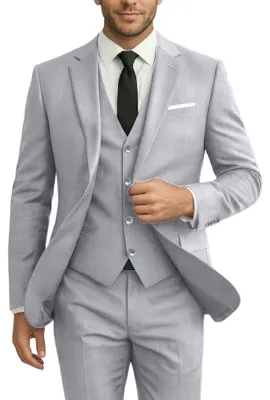 Produktbild von Diaryan Herrenanzüge 3-teiliges Baukasten Set Slim Fit Hochzeit Anzug Trauzeugen