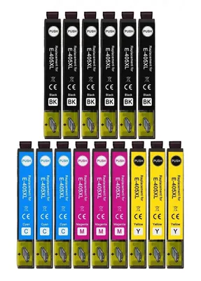 Produktbild von 15 Druckerpatronen kompatibel mit Epson 405 XL - 6 x Black, je 3 x Cyan, Magenta, Yellow für WorkForce WF-7310 7830 7835 7840 3820 3825 4820 4825 4830