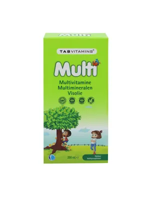 Produktbild von TAB Vitamins Multi - Fischöl und Multivitamin und Multimineral Supplement - 200 ml - Für Kinder