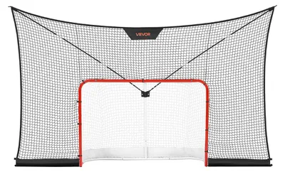 Obrázok produktu pre Sada hokejových bránok a sieťky VEVOR, 366 x 213 cm, s rozšíreným krytím, ľahká a prenosná kompletná sada, odolná hokejová sieťka, tréningová sada pre hokej na ulici pre mládež a dospelých