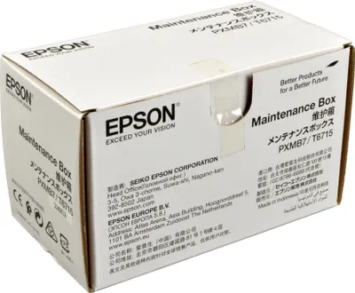 Produktbild von Epson WorkForce Pro WF-4700 Series Maintenance Box, Schwarz, Indonesien, Epson, - WorkForce Pro WF-4740DTWF - WorkForce Pro WF-4730DTWF - WorkForce Pro WF-4725DWF - WorkForce Pro..., 1 Stück(e), 0,183 g