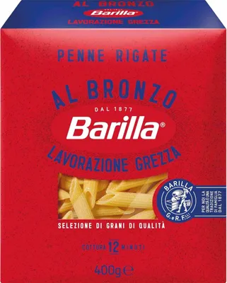 Produktbild von Barilla Penne Rigate Al Bronzo Pasta aus Hartzweizengrieß 400g