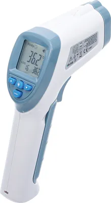 Produktbild von BGS 6007 Stirn-Fieber-Thermometer , kontaktlos, In frarot , für Personen + Objekt-Messung , 0 - 100°